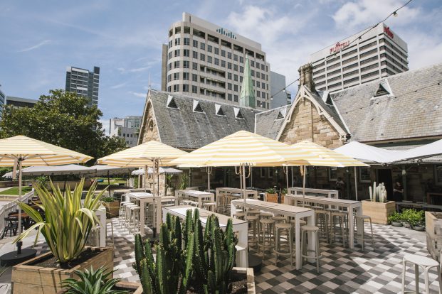 The Greenwood Hotel, North Sydney, courtyard