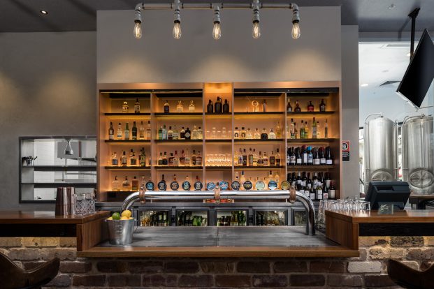 Bar area at Sydney Brewery, Surry Hills