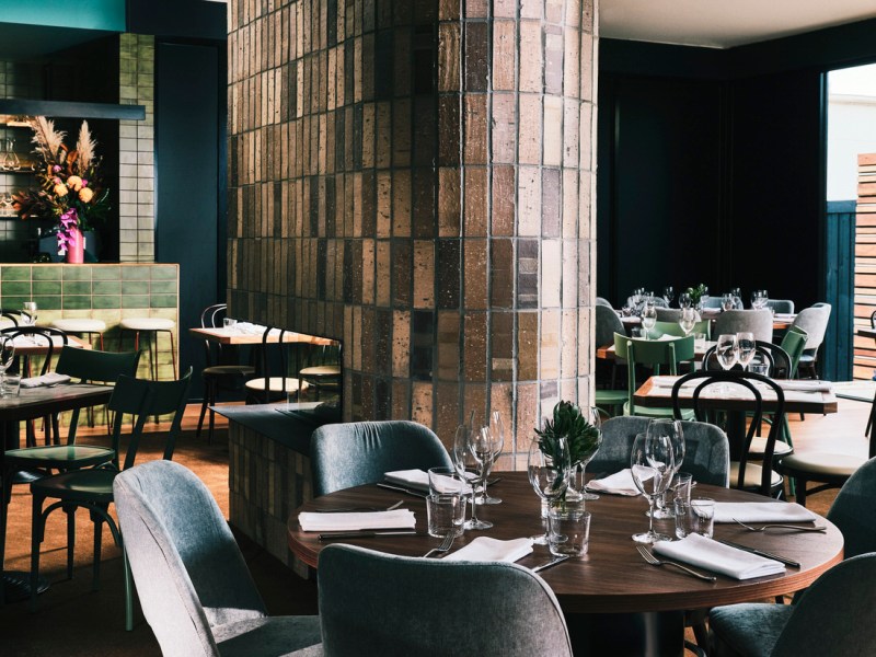 Marble & Pearl dining room at The Kingston