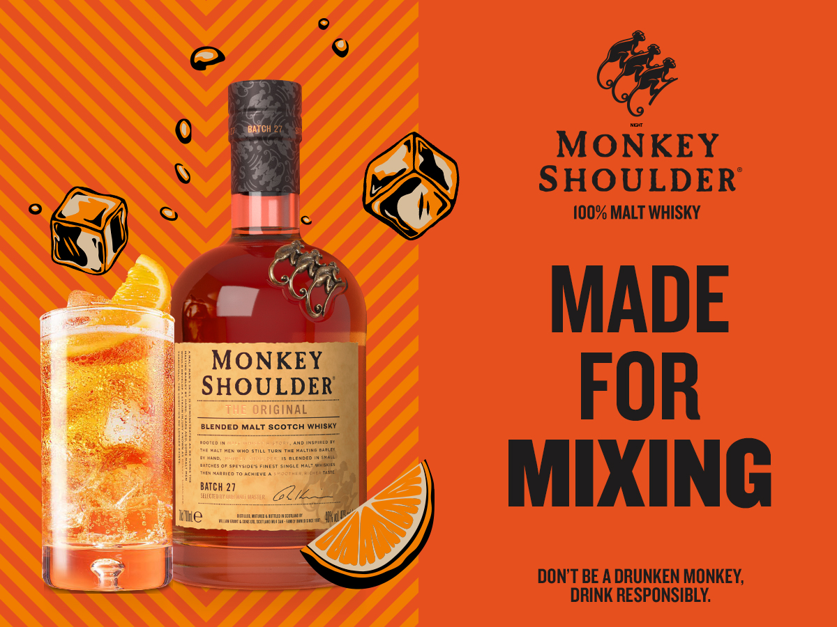 Monkey Shoulder Whisky is painting the town orange - National Liquor News