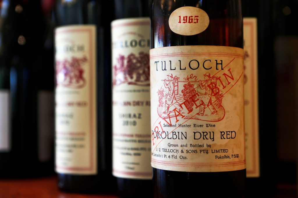 Tulloch wines lineup