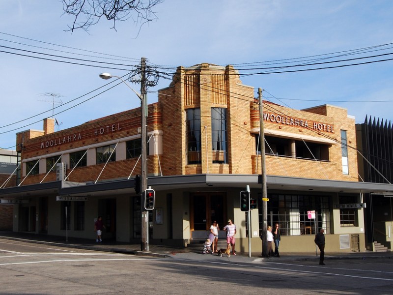 External view of the Woollahra Hotel