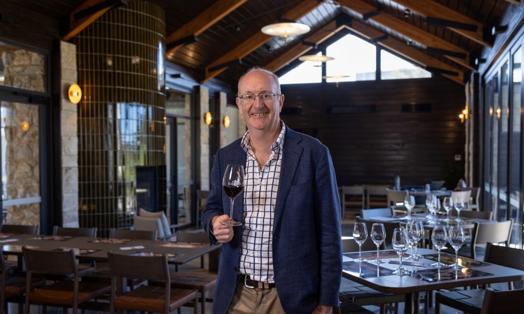 Managing director and winemaker Mitchell Taylor in Taylor Wines Cellar Door