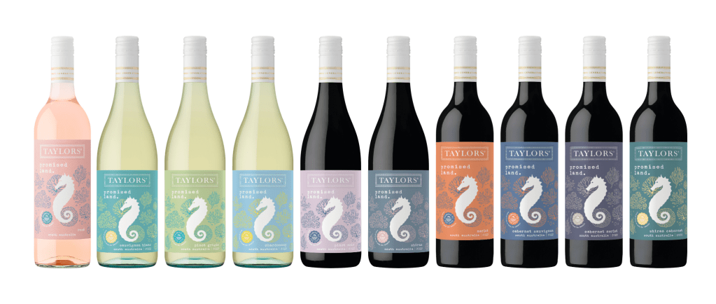 The full collection of wines in the Promised Lands range