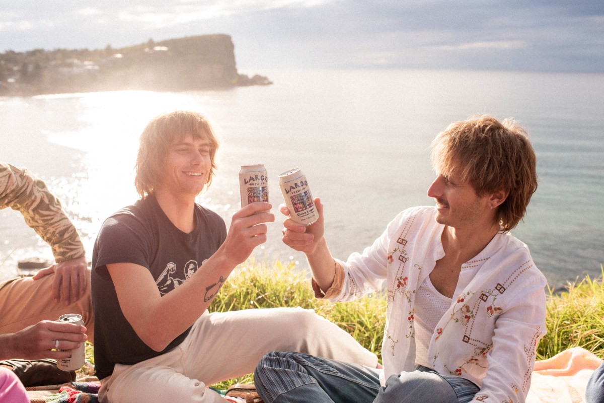 Lime Cordiale raise a can of Largo