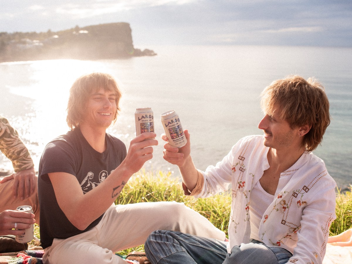 Lime Cordiale raise a can of Largo