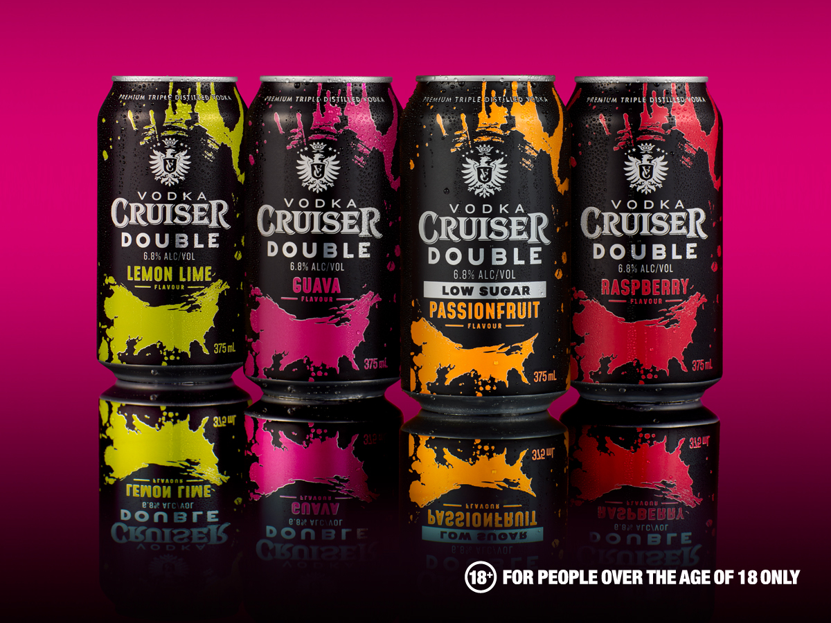 Vodka Cruiser Double is a twist on the cult classic’s core offering. The Shout