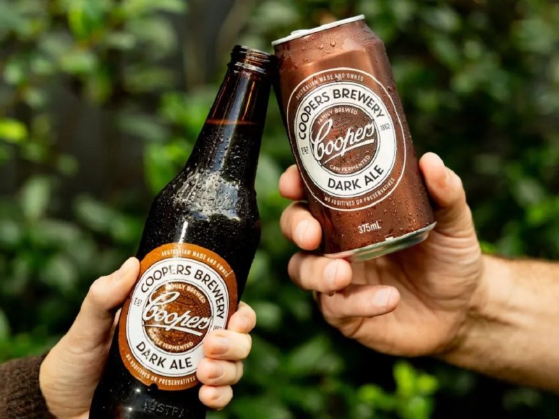 Coopers Dark Ale cans