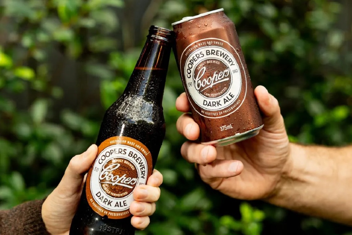 Coopers Dark Ale cans